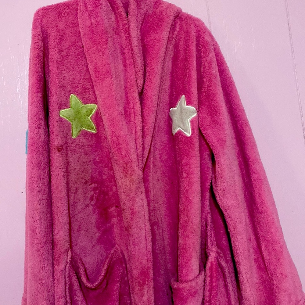 Pink cozy robe for kids